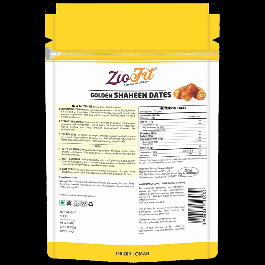 Ziofit Golden Shaheen Dates