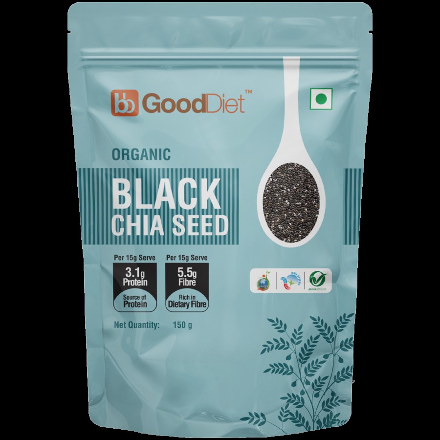 bb Gooddiet Organic Black Chia Seeds