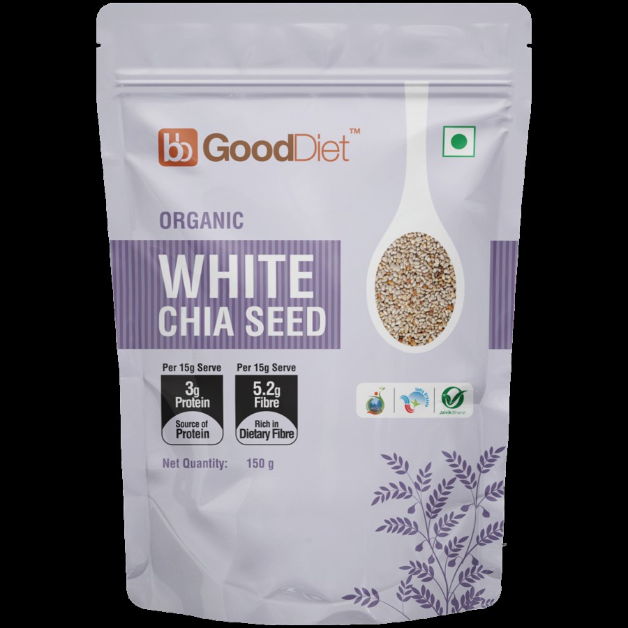 bb Gooddiet Organic White Chia Seeds