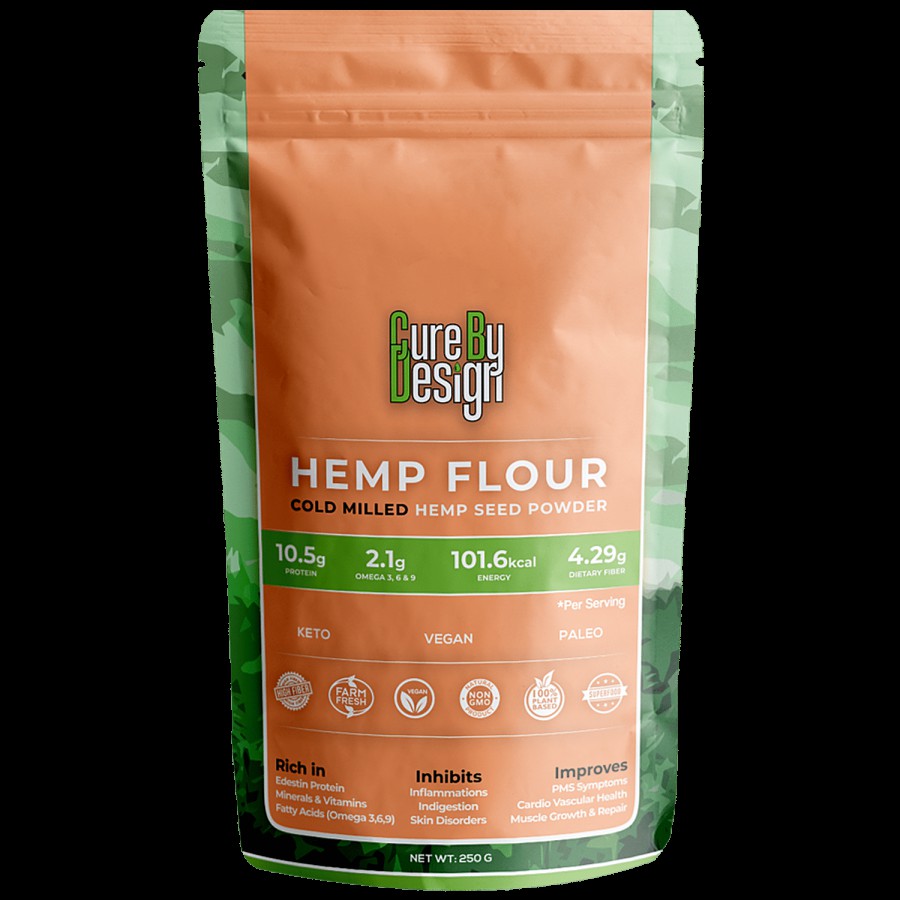 Cure By Design Hemp Seed Flour - Improves Muscle Growth & Repair