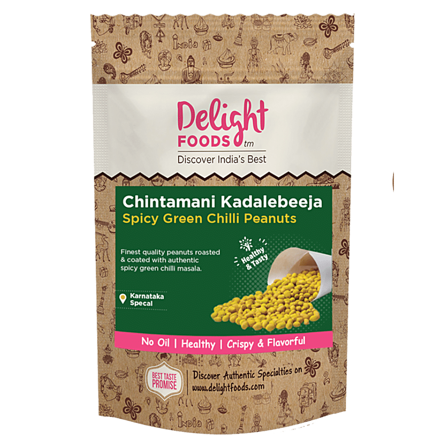 Delight Foods Chinatamani Kadalebeeja - Roasted Spicy Peanuts