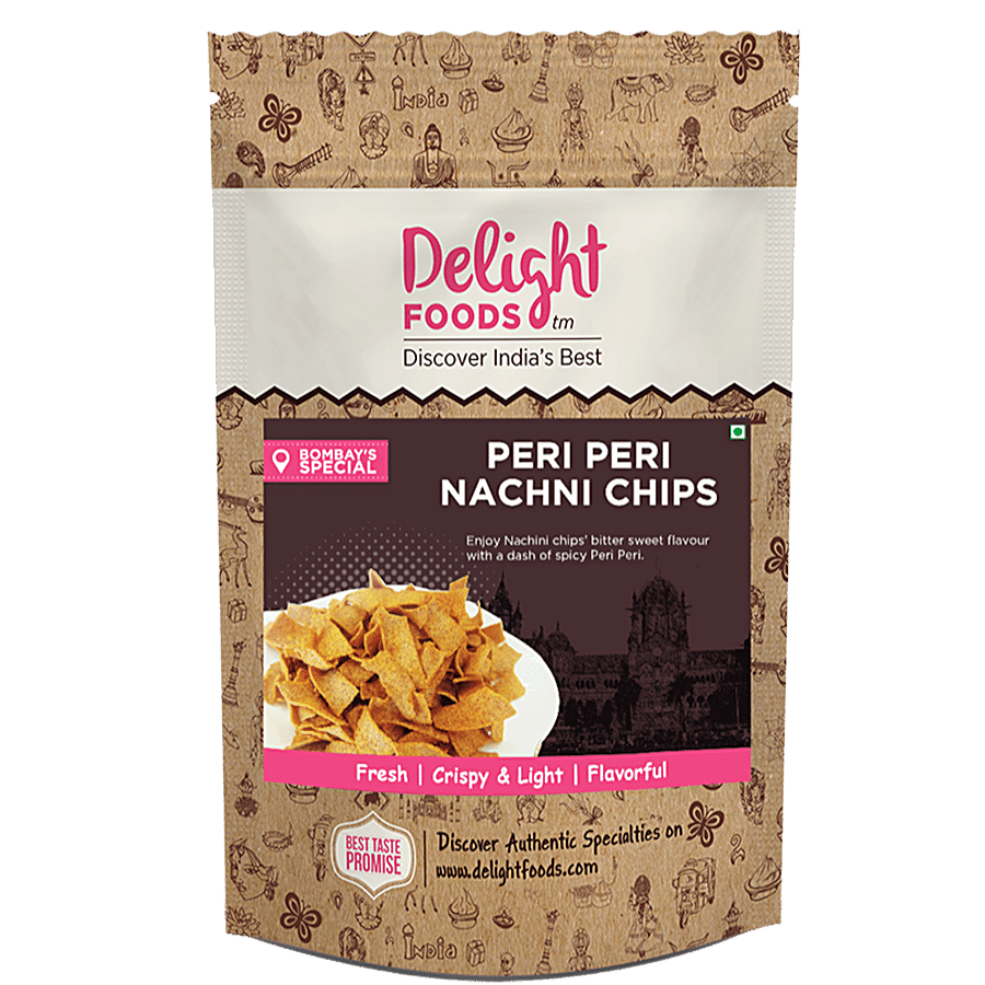 Delight Foods Diet Peri Peri Nachni Chips - Low Oil Ragi Chips