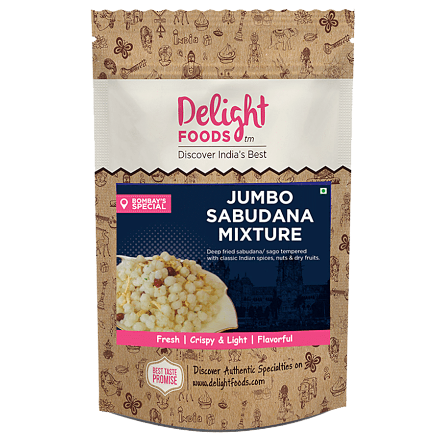 Delight Foods Jumbo Sabudana Mixture With Dry Fruits & Nuts