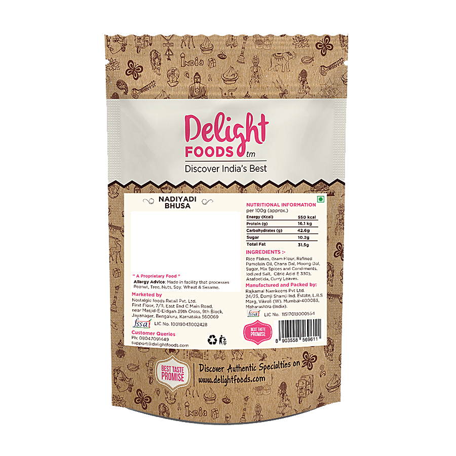 Delight Foods Nadiyadi Bhusa - Super Thin Sev Namkeen