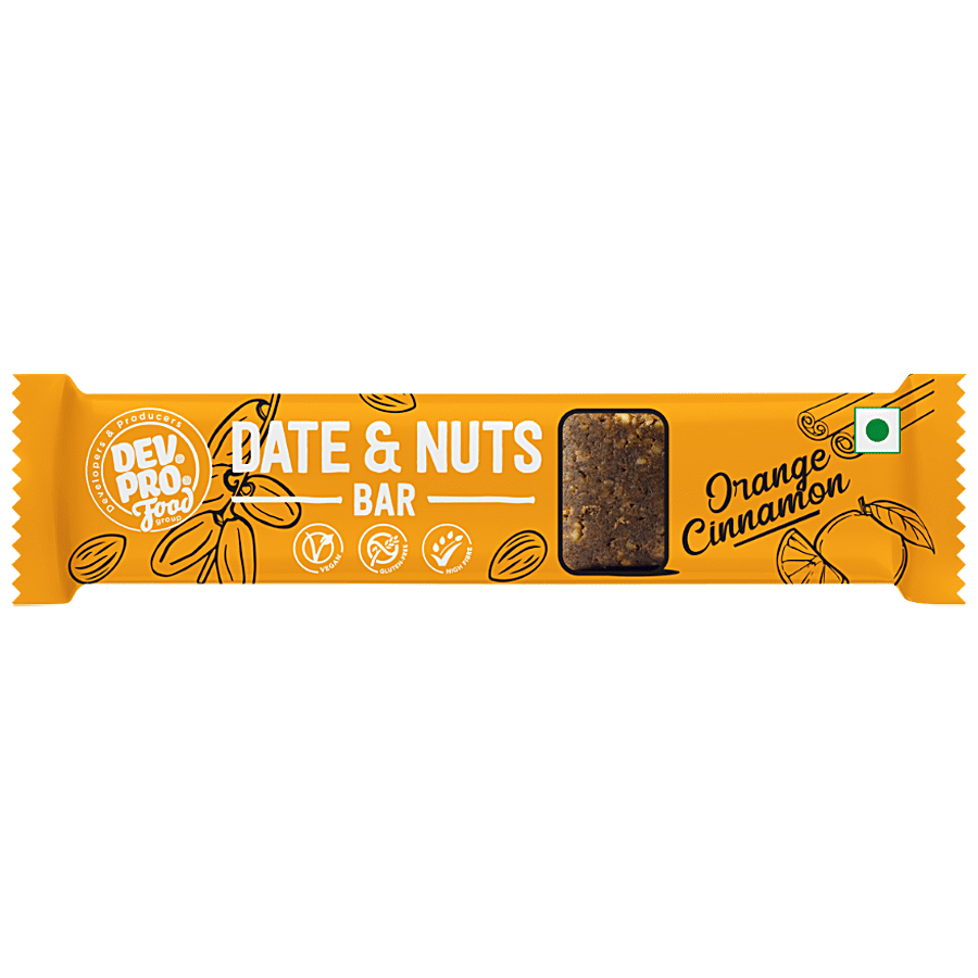 Dev. Pro. Food Group Date & Nuts Bar - Orange Cinnamon