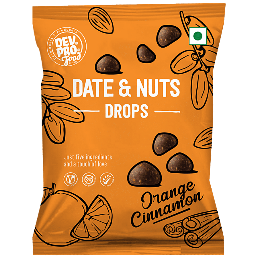 Dev. Pro. Food Group Date & Nuts Drops - Orange Cinnamon