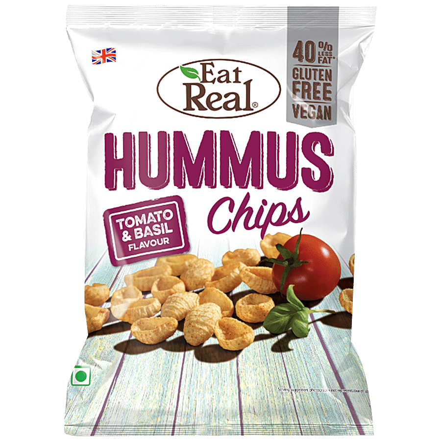 Eat Real Hummus Chips - Tomato & Basil Flavour