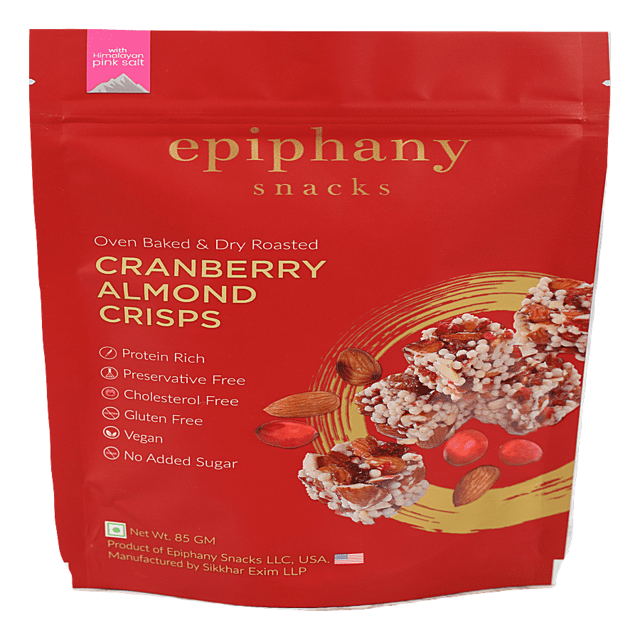 Epiphany Snacks Cranberry Almond Crisps