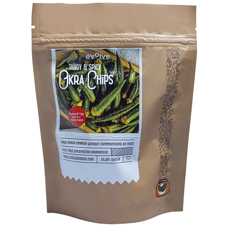 Evolve Tangy & Spicy Okra Chips