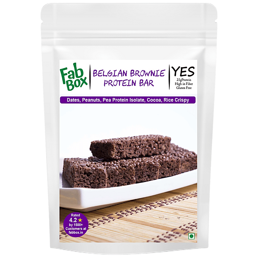 Fabbox Belgian Brownie Protein Bar - Crunchy