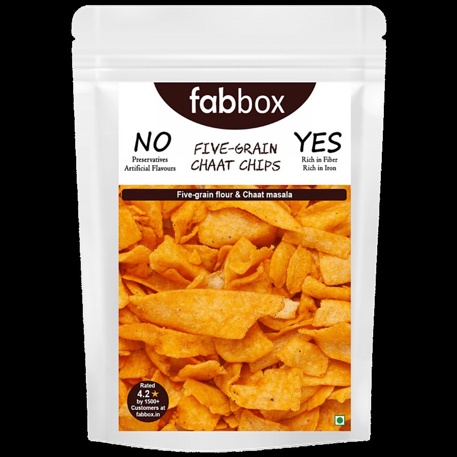 Fabbox Fivegrain Chaat Chips - Healthy