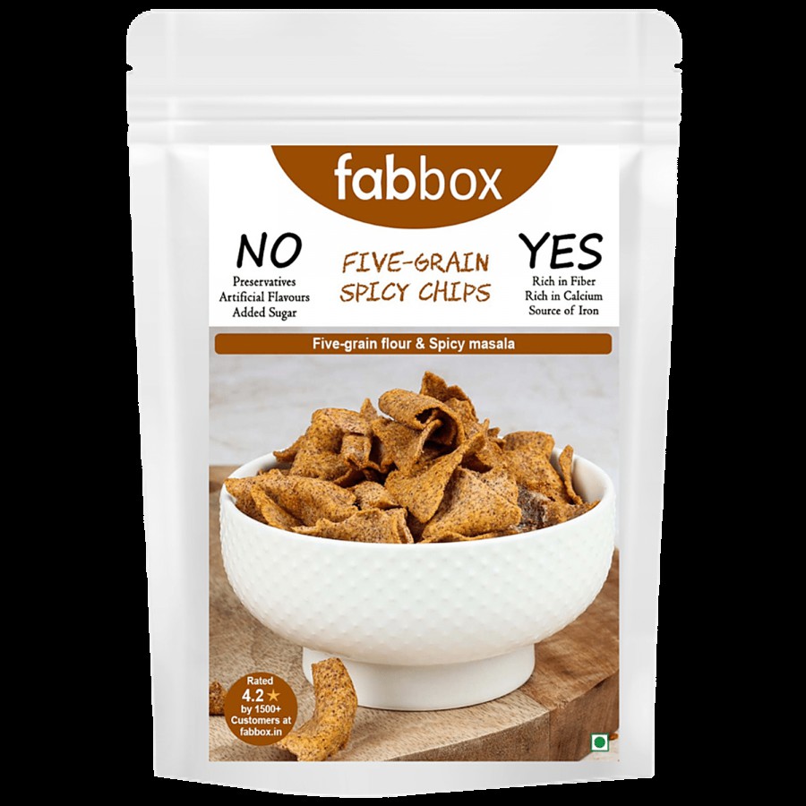 Fabbox Fivegrain Spicy Chips - Healthy