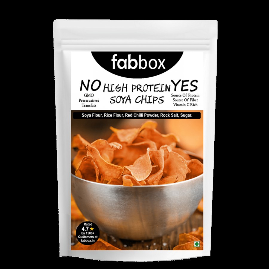 Fabbox High Protein Masala Soya Chips - Healthy Snack