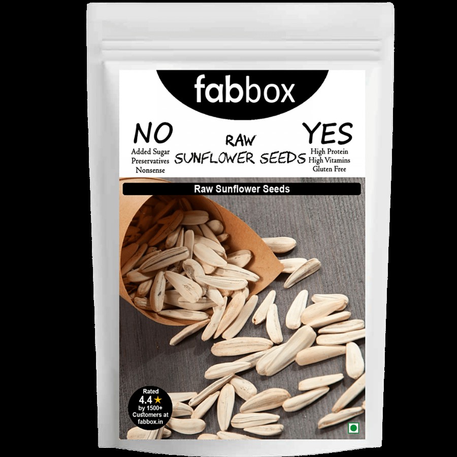 Fabbox Premium Raw Sunflower Seeds - Organic