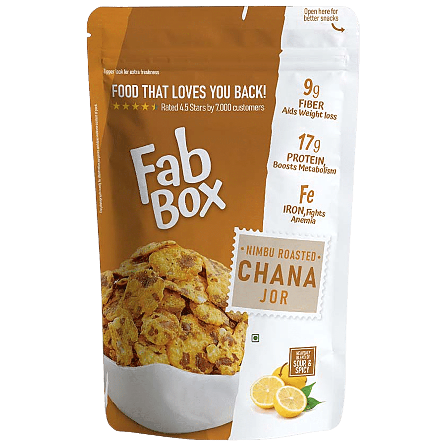 Fabbox Roasted Chana Jor Garam - Lemon