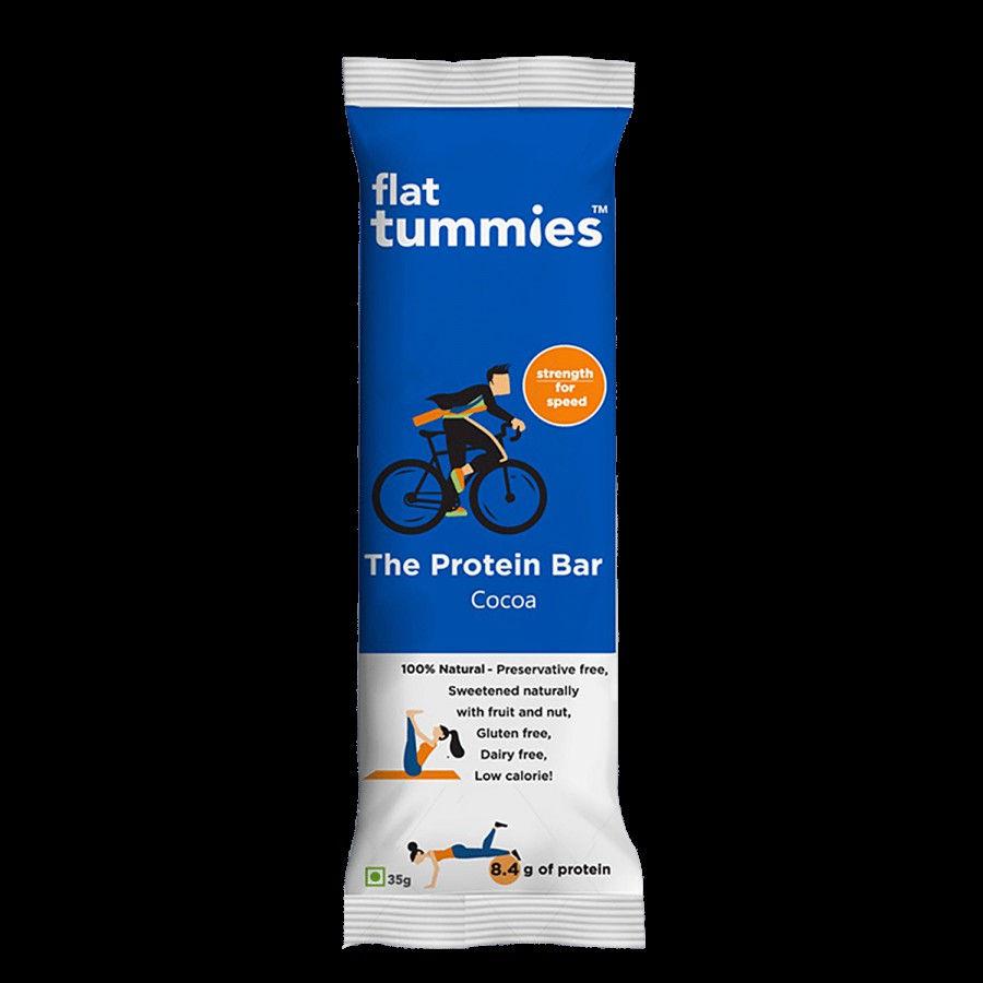 Flat Tummies The Protein Bar - Cocoa 35 g + The Fibre Bar - Mixed Fruits 35 g