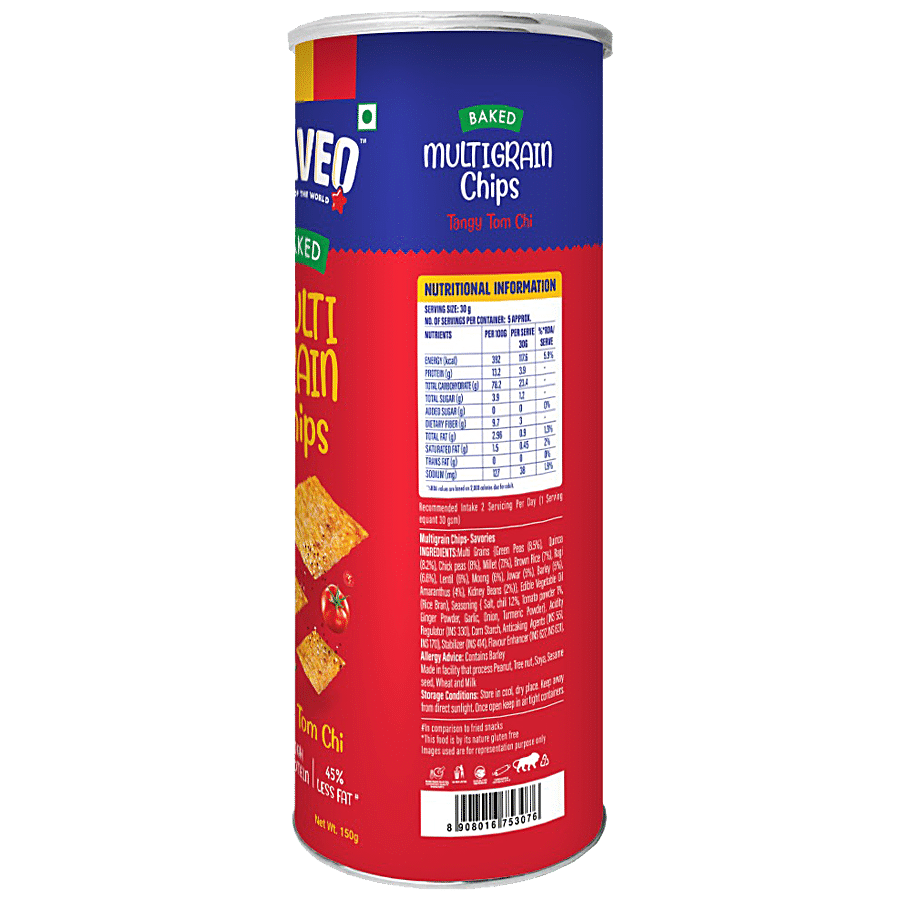 Flaveo Multi Grain Chips - Tangy Tom Chi