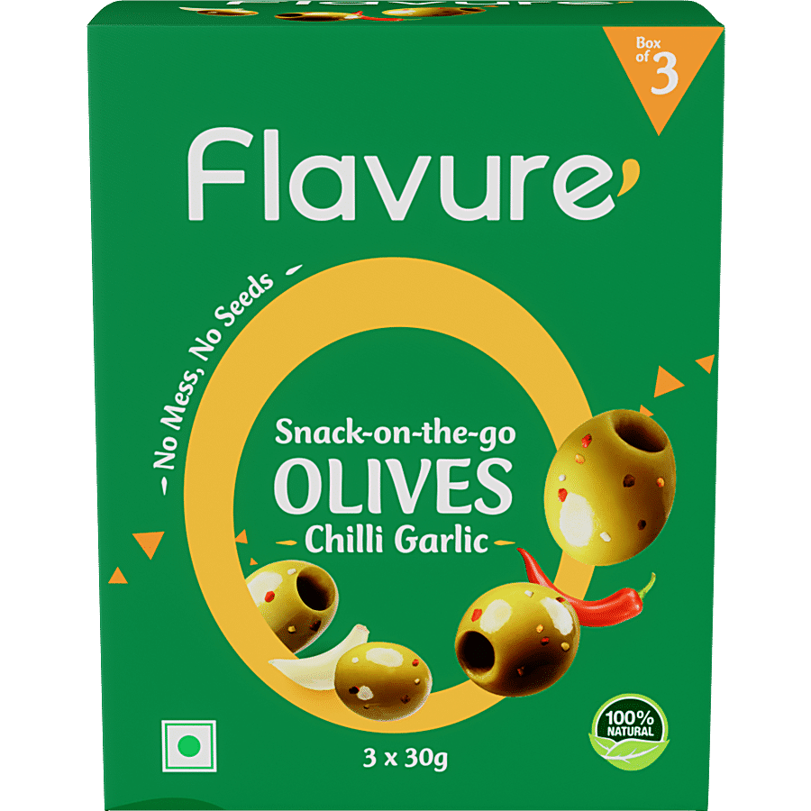 Flavure Snack-On-the-Go Olives - Chilli Garlic