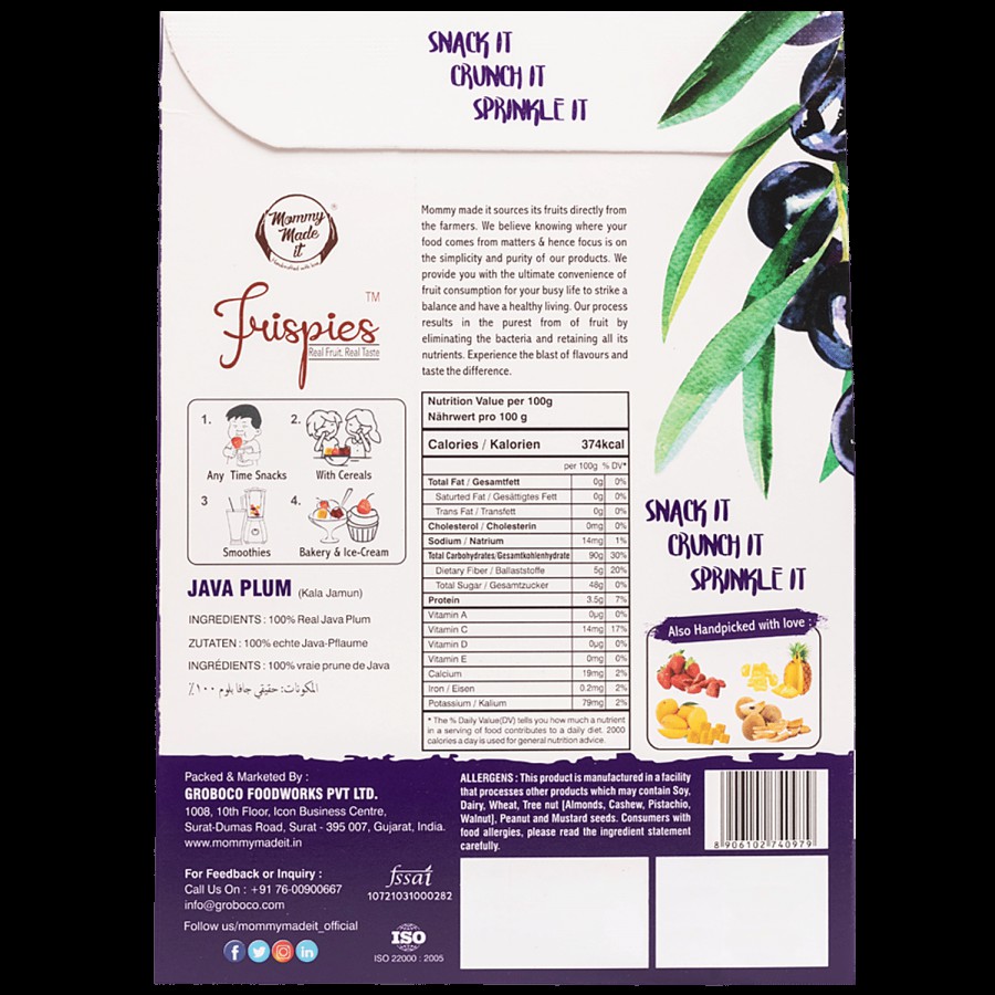 Frispies Freeze Dried Go Yum With Java Plum - Rich In Vitamins & Nutrients