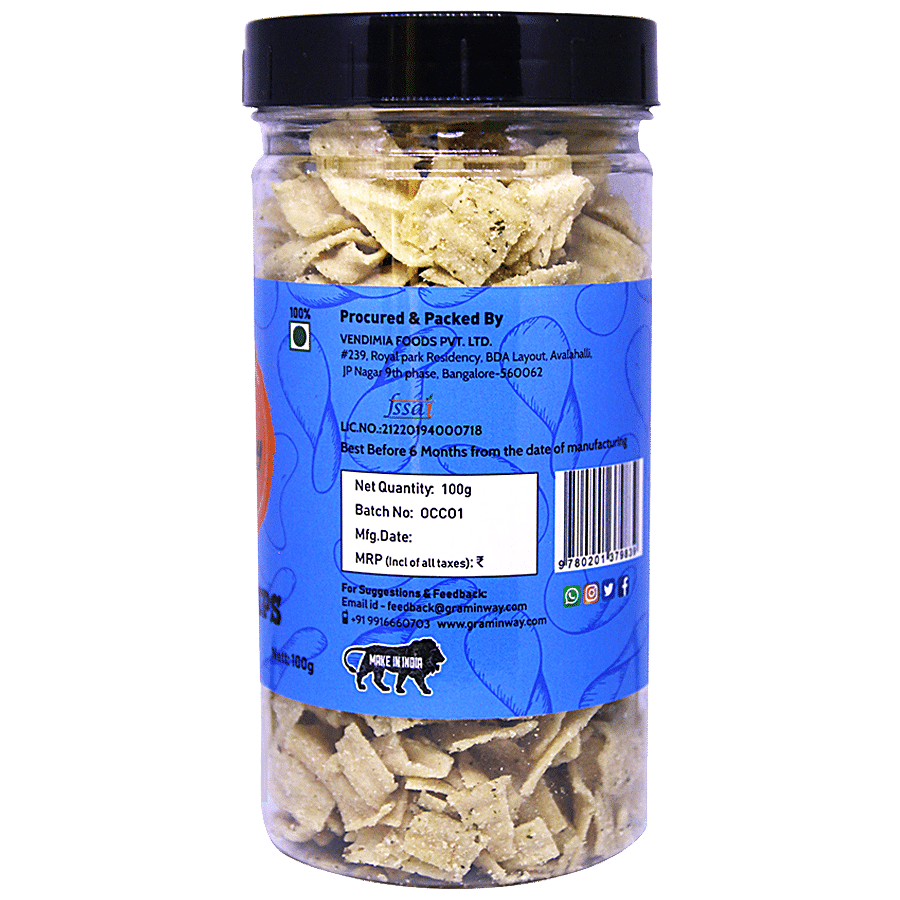 Graminway From The Roots - Cream Onion Oats Chips