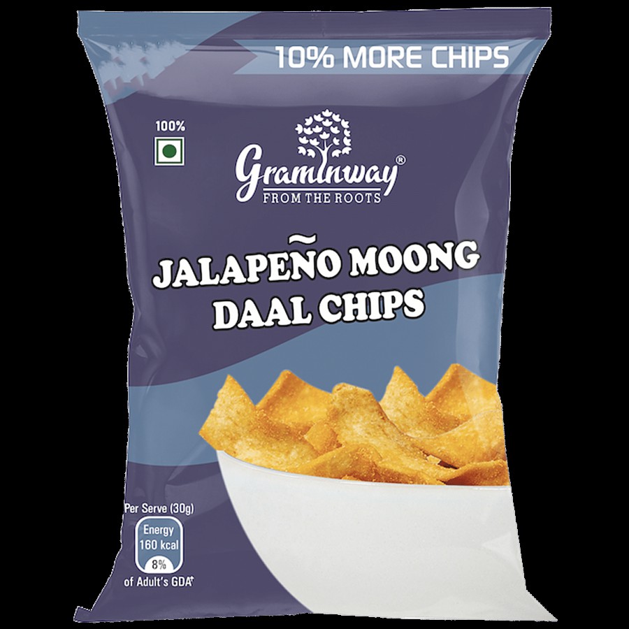 Graminway From The Roots - Jalapeno Moong Daal Chips