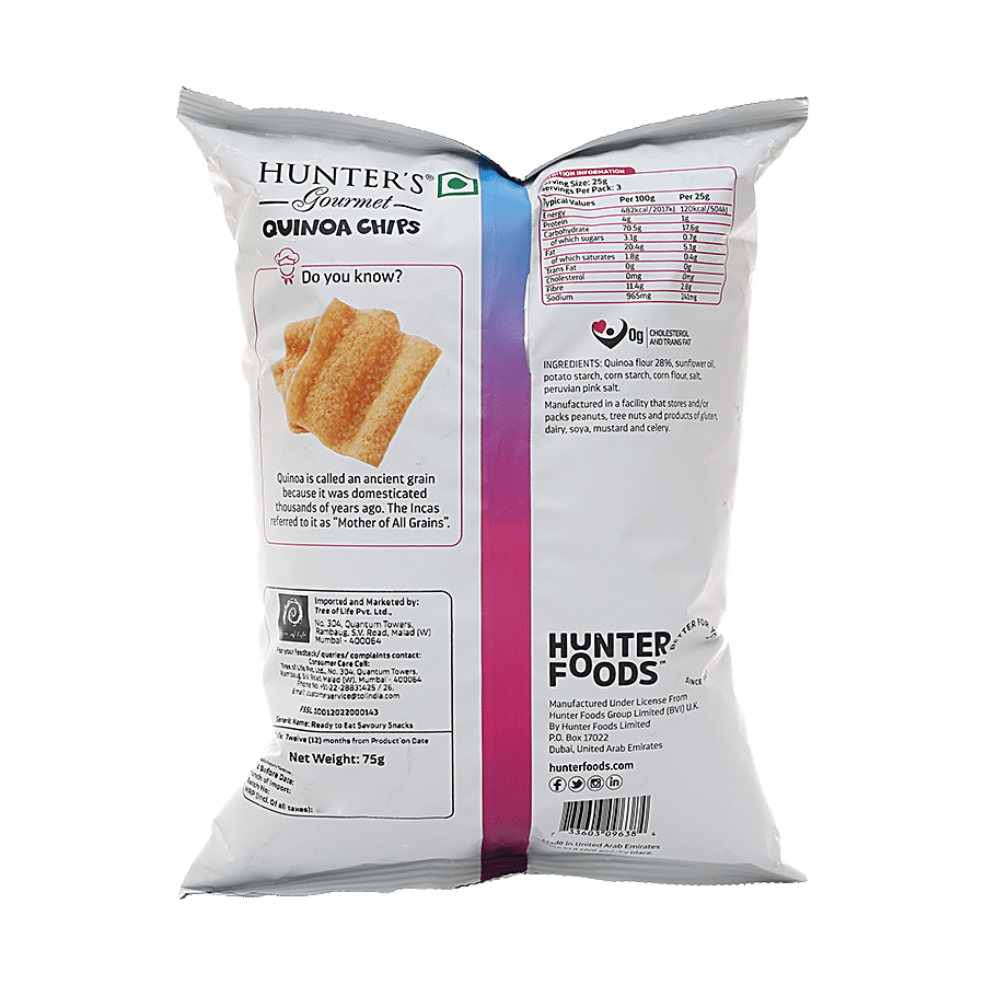 Hunter's Gourmet Quinoa Chips - Peruvian Pink Salt