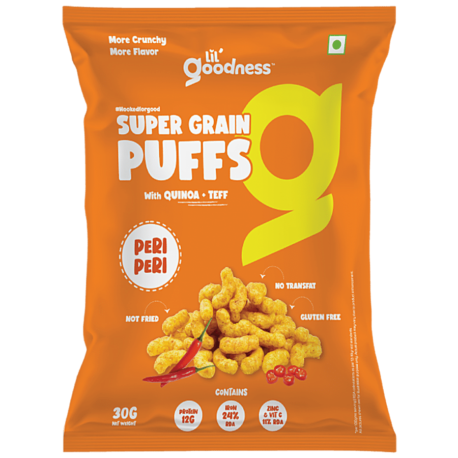 LiL'Goodness Teff Puffs - Peri Peri