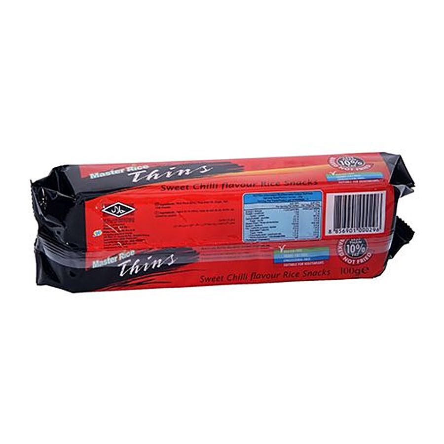 Master Rice Thins Flavour Rice Snacks - Sweet Chilli