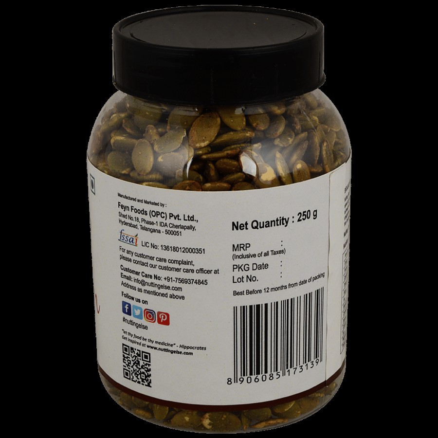 NUTTING ELSE Salt & Pepper Pumpkin Seeds - Rich In Nutrients & Antioxidants