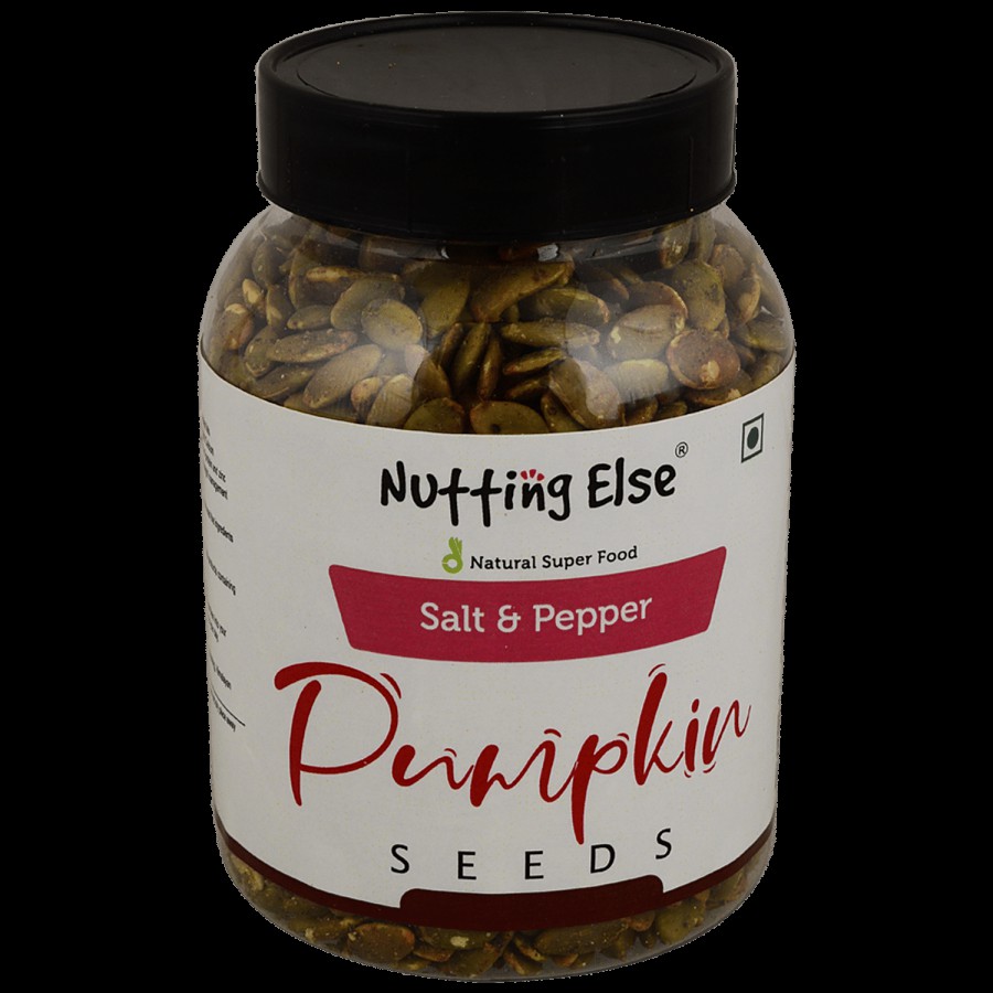 NUTTING ELSE Salt & Pepper Pumpkin Seeds - Rich In Nutrients & Antioxidants