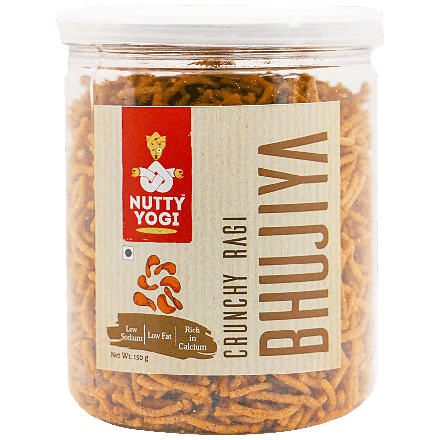 Nutty Yogi Crunchy Ragi Bhujiya - Rich In Calcium & Protein