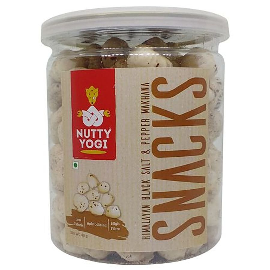 Nutty Yogi Makhana Snacks - Himalayan Black Salt & Pepper