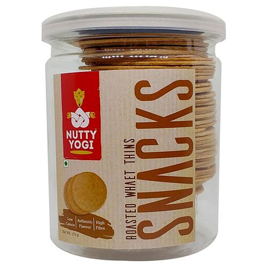 Nutty Yogi Roasted Wheat Thins Snacks - Authentic