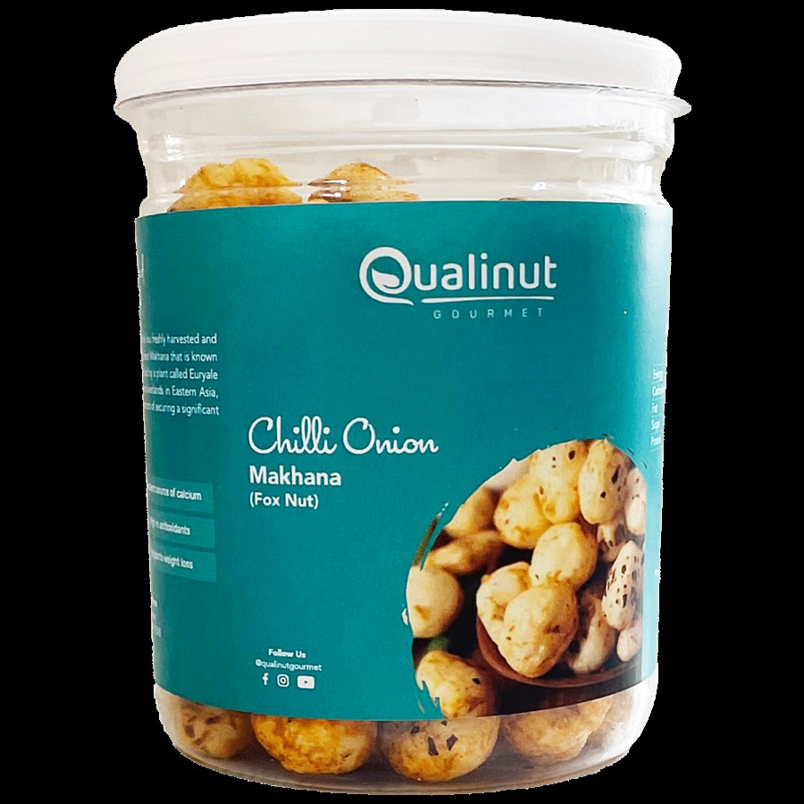 Qualinut Gourmet Chilli Onion Makhana - Fox Nut