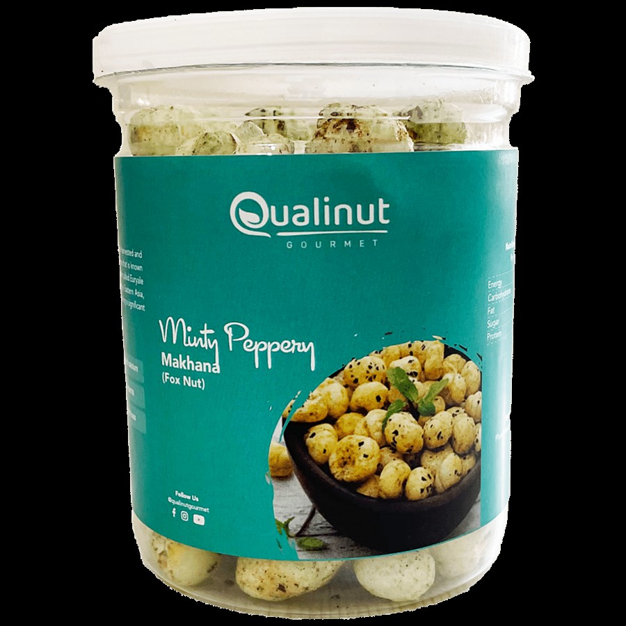 Qualinut Gourmet Minty Peppery Makhana - Fox Nut