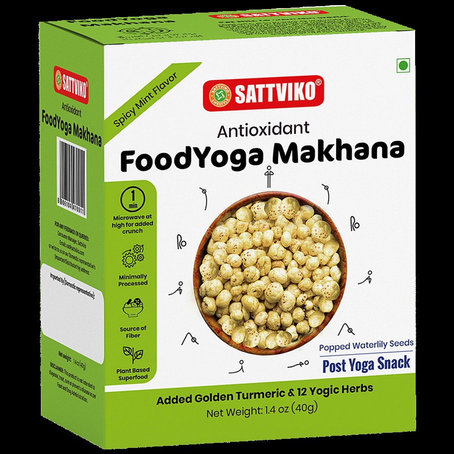 Sattviko Antioxidant Food Yoga Makhana - Pudina Flavour