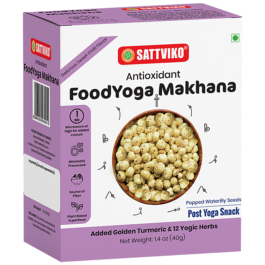 Sattviko Antioxidant Food Yoga Makhana - Thai Chilli Flavour