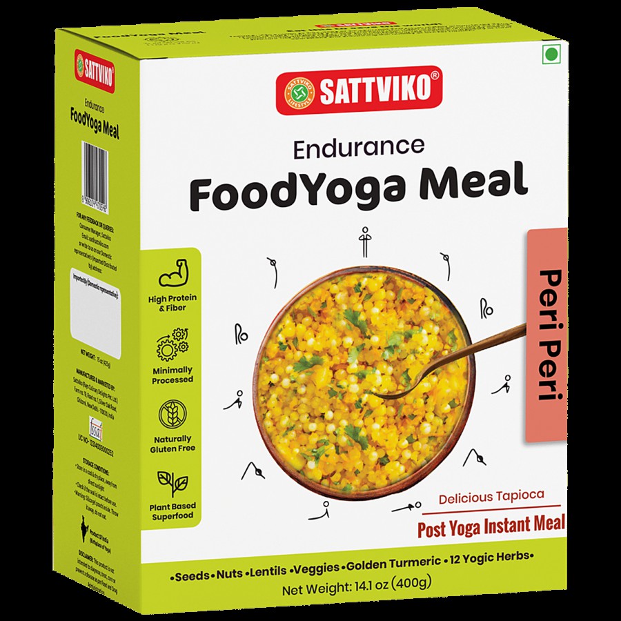 Sattviko Sabudana Endurance Yoga Meal - Peri Peri Flavour