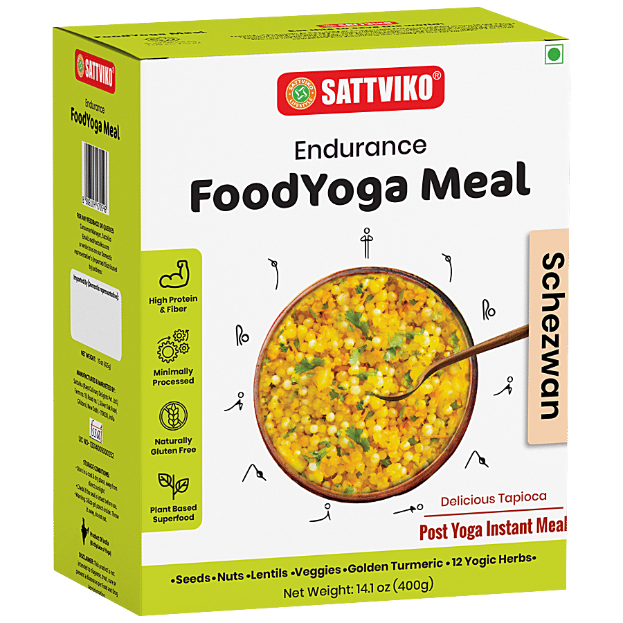 Sattviko Sabudana Endurance Yoga Meal - Schezwan Flavour