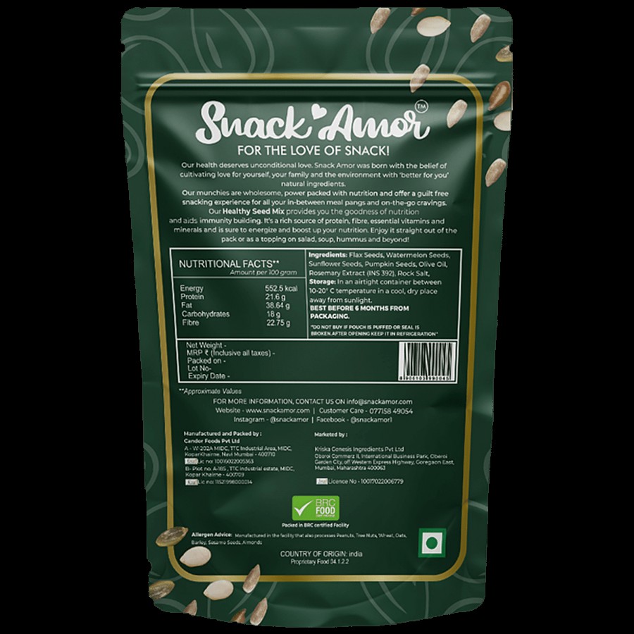 SnackAmor Healthy Seed Mix - Roasted