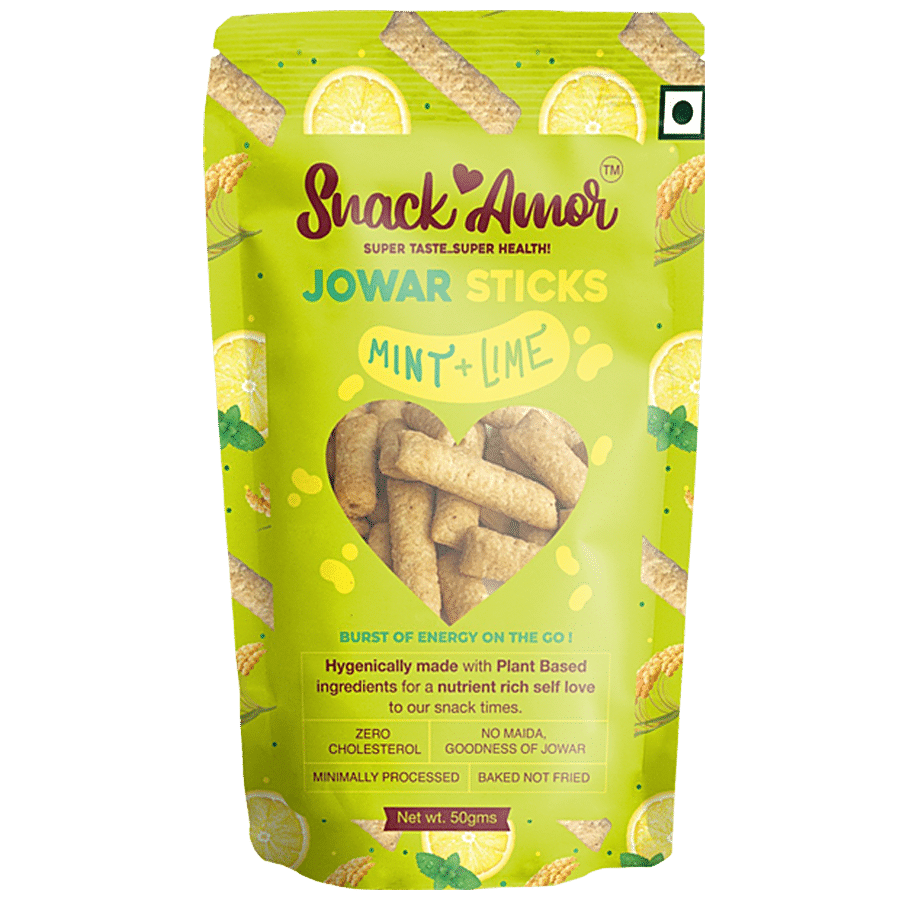 SnackAmor Jowar Sticks - Mint & Lime