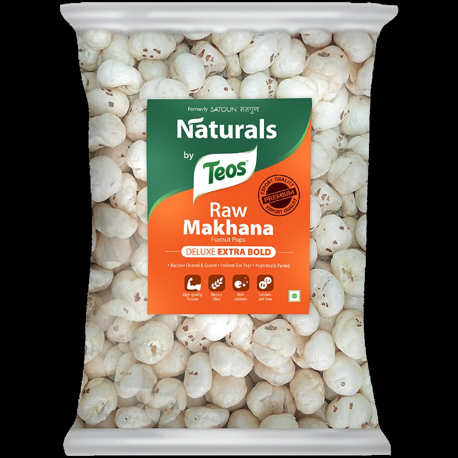 TEOS Raw Makhana Deluxe Extra Bold