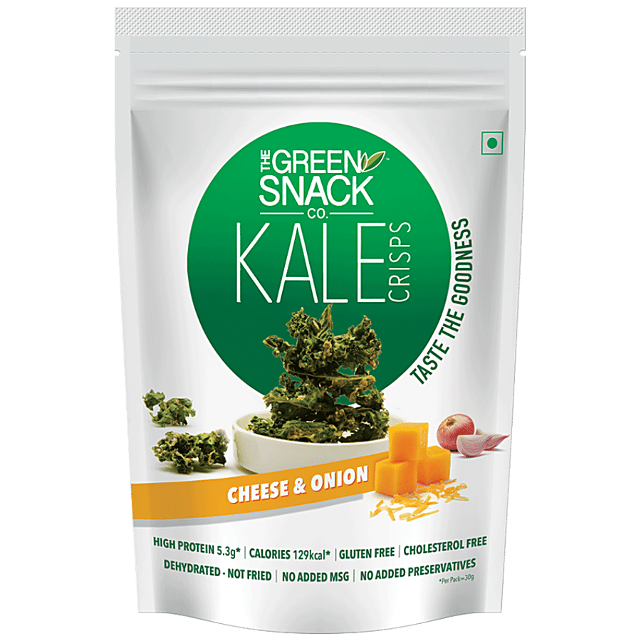 The Green Snack Co. Kale Crisps - Cheese & Onion