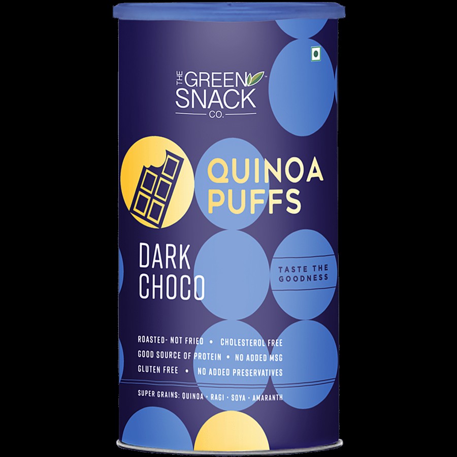 The Green Snack Co. Quinoa Puffs - Dark Choco