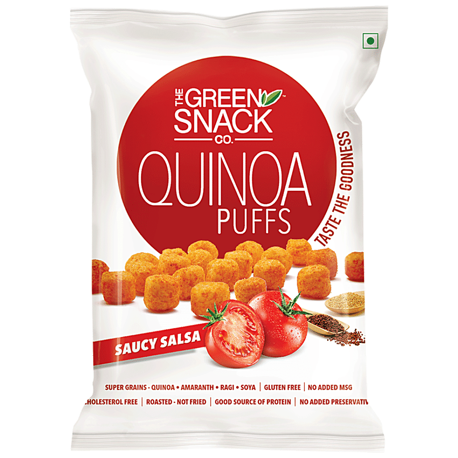 The Green Snack Co. Quinoa Puffs - Saucy Salsa