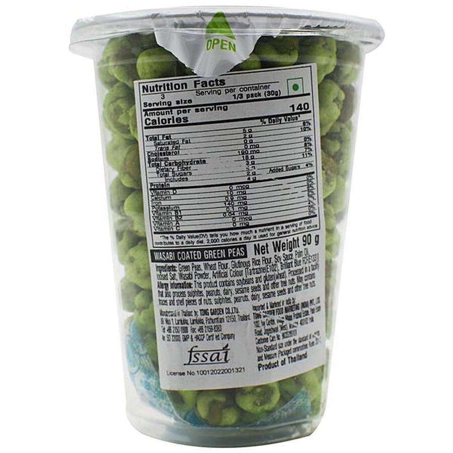 Tong Garden Wasabi Coated Green Peas - Horseradish Flavour