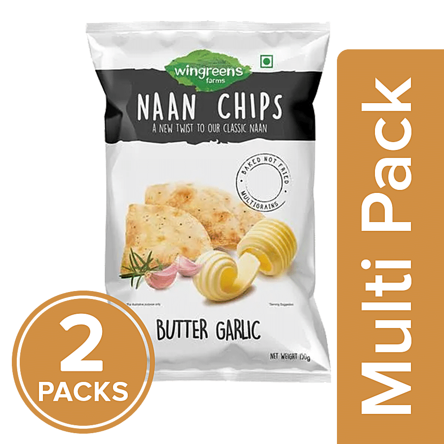 Wingreens Farms Butter Garlic Naan Chips