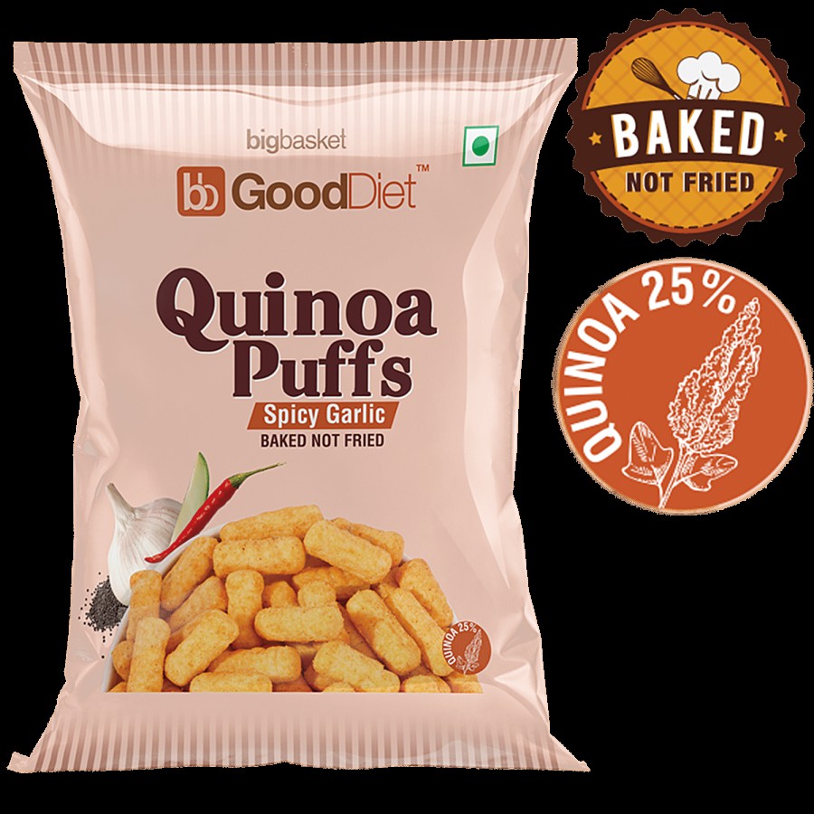 bb Gooddiet Quinoa Puffs - Spicy Garlic