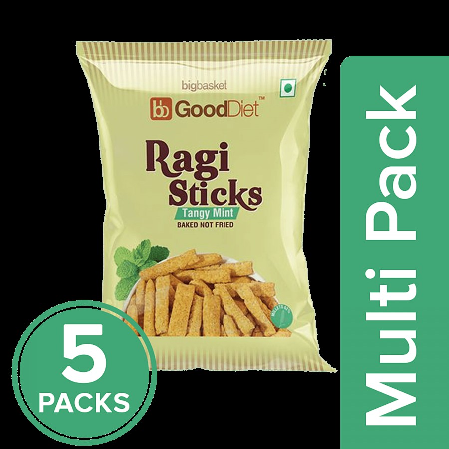 bb Gooddiet Ragi Sticks - Tangy Mint