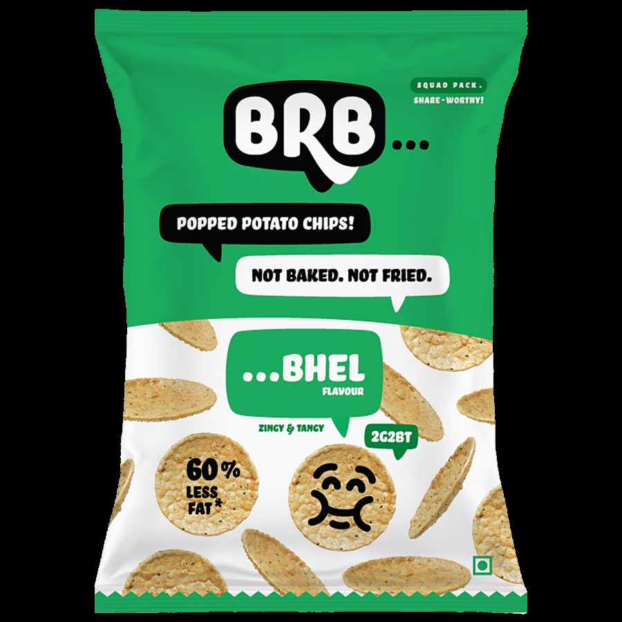 BRB Popped Potato Chips - Bhel Flavour